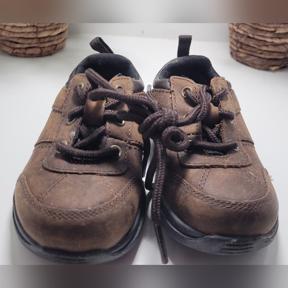 Timberland Kids Brown Leather Shoes Toddler Size 5.5 - Picture 2 of 5